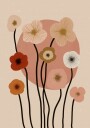 Boho Floral Sunset Plakat / 30x40
