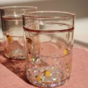 Konges Sløjd Glitter Glass 2pk 180ml Lemon