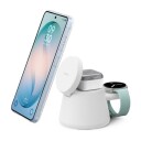 Belkin 3i1 Qi2 25W Trådløs Ladestasjon Hvit
