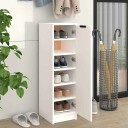 vidaXL Skoskap hvit 30x35x100 cm konstruert tre