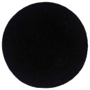 vidaXL Bordmatter 4 stk ren svart 38 cm rund bomull