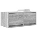 TV benker 2 stk grå sonoma 60x31x25,5 cm konstruert tre