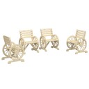  Utestoler 4 stk heltre gran 3207127