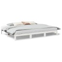  Familiesengeramme uten madrass hvit 270x200 cm heltre furu 8721158648341