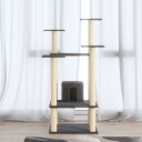 Vidaxl Kloretre Med Klorestolper I Sisal Mørkegrå 110 cm