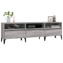 vidaXL TV-benk grå sonoma 150x30x44,5 cm konstruert tre