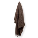 Nordstrand Home Ullpledd   100% ull   130x200 cm   Oslo Mel brun