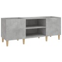  Hifi benk betonggrå 121x38x48 cm konstruert tre