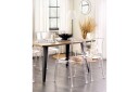 Bankettstol Beliani Westbridge set om 2 Transparent -