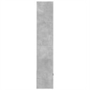  Bokhylle betonggrå 70x36x189 cm konstruert tre