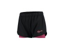 Rogelli Aura løpeshorts 2 in 1 sort/cerise dame