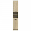  Baderomsskap sonoma eik 32x34x188,5 cm konstruert tre 8721102843815