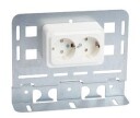 Wibe Group W24 Dosplate Med Hullbilde For 4 Stk. Modularjack