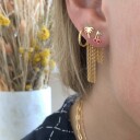 Petit Tinsel Creol Earring Forgylt-Sølv Sterling 925 Onesize