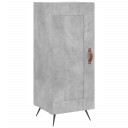 vidaXL Skjenk betonggrå 34,5x34x90 cm konstruert tre