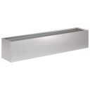vidaXL Hageblomsterpotte Sølv 100 x 20 x 20 cm Galvanisert stål