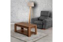 Comfortale Sofabord 104 cm med Oppbevaringshylle - Valnøttsbrun