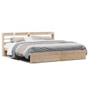  Sengeramme med hodegavl 180x200 cm heltre furu 3306742