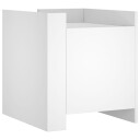  Nattbord hvit 45x50x50 cm konstruert tre 848297