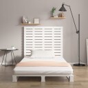 vidaXL Veggmontert sengegavl hvit 81x3x91,5 cm heltre furu