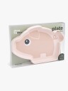 Done by Deer Silicone Stick&Stay Plate Pigee Powder - Pink - 20.5X 14.5X H 2.5CM
