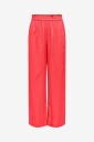Only - Bukser onlTokyo HW Linen Blend St Pant - Rød