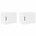  Kjøkkenskap 2 pcs Hvit 50 x 31 x 40 cm Konstruert tre
