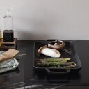 Christiania 1739 Grillpanne Støpejern Rektangulær 43x24cm Sort