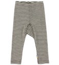 Joha Leggings Ull/Silke Rib Mørkebrun/Stripete Joha 160 Leggings Ull Hvit
