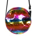 Carnival Rainbow Holografisk Rund Skulderveske.Size-One Size