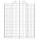  Gabionkurver buede 8 stk 200x30x220/240 cm galvanisert jern