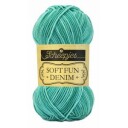 Scheepjes Softfun Denim Garn Print 517 Sjøgrønn