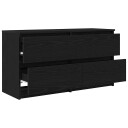 TV benk svart 100x35x54 cm konstruert tre