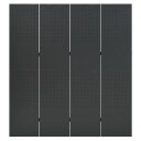 vidaXL Romdeler 4 paneler antrasitt 160x180 cm stål