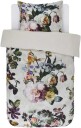 Essenza Sengetøy - 140x220 cm - Fleur Ecru - Hvit - 2 i 1 design - 100% bomullsateng - Essenza