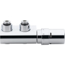 Danfoss VHX DUO/RAX, vinklet tut, krom