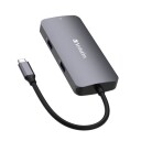 Verbatim CMH-05 5-Port USB-C Pro Multiport Hub - Grå