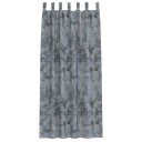  Gardin med gardiner 2 pcs Sølvgrå 245 x 140 cm Fløyel