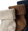 Name It Sokker - 3-pack - NbmNobbu - Navy Blazer/Islandsk fossil - Name It - 50/56 - Sokker Beige Brun Marineblå - 50-56