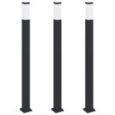 vidaXL Pullertlamper 3 stk 110 cm svart IP44