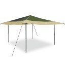 vidaXL Pop-up markise telt grønn 400 x 400 cm stoff
