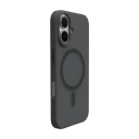 Puro Mobildeksel iPhone 16 MagSafe Væskesilikon Svart