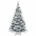 Kunstig juletre med 300 LED med stativ grønn 180 cm PE og PVC