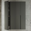INR Iconic Nordic Rooms Grip 40/30 Høyskap Carbon Grey / 40cm Høyre Hengslet