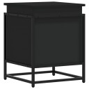  Oppbevaringsboks med lokk svart 40x40x51,5 cm konstruert tre
