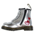 Dr. Martens Støvler   1460 T   Silver Metallic+Bright Rød/Patent   Dr. Martens   23   Støvler