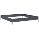  Forhøyet hagebed antrasitt 100x100x18,5 cm stål