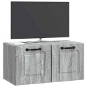  Vegghengt TV skap Grå sonoma 59,5 x 31 x 30 cm Konstruert tre