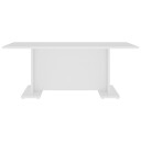 vidaXL Salongbord hvit 103,5x60x40 cm sponplate
