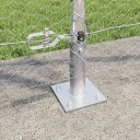  Gjerde med innlegg. sølv 1.2 x 25 m PVC belagt stål